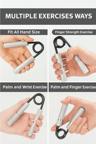 Grip Strength Trainer Set – 6 Pack Adjustable Hand Grippers with Non-slip Handles for Forearm,Wrist,Finger Strength-Strengthener Kit for Fitness,Rehab and Athletes in Saudi Arabia