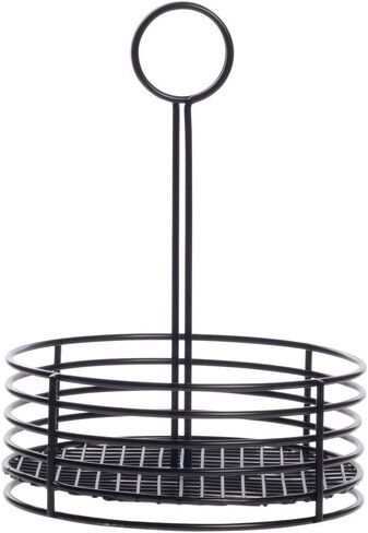 Hubert Tabletop Complic Caddy Black Metal - 8 1/2 "DIA X 12" H in Saudi Arabia