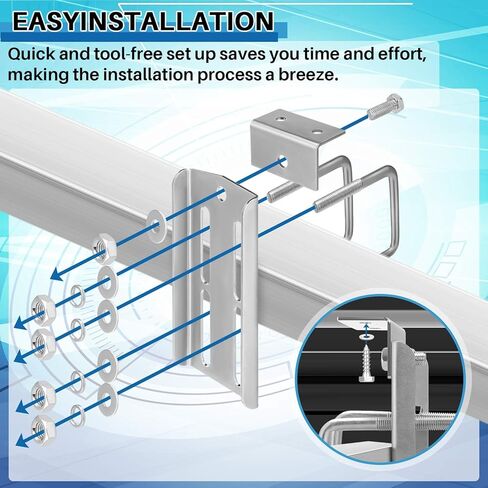 2 مجموعات 8 بوصة قوس قارب BANK BUNK ، مجلفن u double u bolt دوارة أعلى قوسين بطابقين ل 1.5 "× 3" ، 2 "× 3" ، 3 "× 3" مقطورة القوارب مقطورة ، قوارب مقطورة Bunk Bunk Brackets in Saudi Arabia