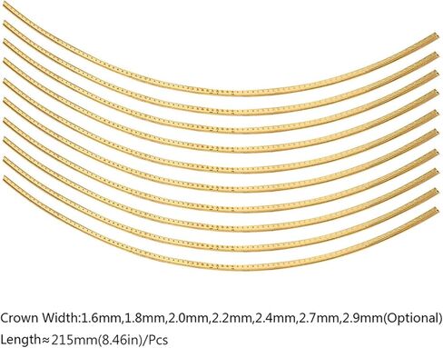 Fret Electric Guitar Fretwire,10 Units,1.6mm 1.8mm 2.0mm 2.2mm 2.4mm 2.7mm 2.9mm Optional in Kuwait
