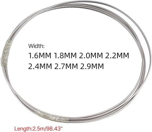 1 لفة غيتار الأسلاك الحنق 1.6-2.9mm 2.5meter كوبونكل الغيتار fretwire لاستبدال أصابع الجيتار الكهربائي الجيتار in Saudi Arabia