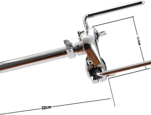 Dynwave Double Tom Holder Display Dispware Prums Accessory Double Tom Arm Clamp for Drummers Studio Concerts in Saudi Arabia