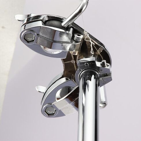 Dynwave Double Tom Holder Display Dispware Prums Accessory Double Tom Arm Clamp for Drummers Studio Concerts in Saudi Arabia