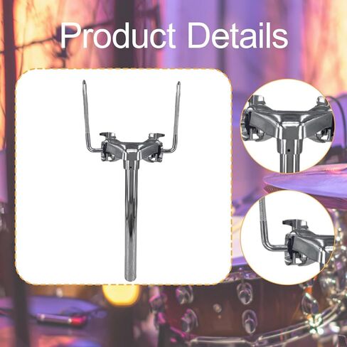 Dynwave Double Tom Holder Display Dispware Prums Accessory Double Tom Arm Clamp for Drummers Studio Concerts in Saudi Arabia