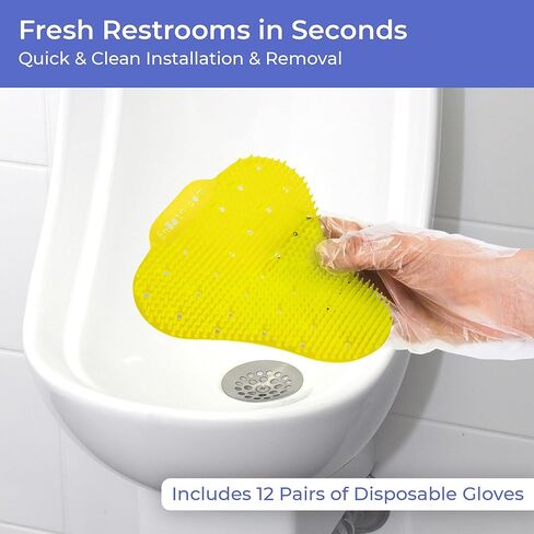 مزيل الروائح الكريال من شاشة البولية لحمام الرجال (36 عبوة) حارس رش معطر مع شعيرات طويلة ، شاشات مبولة مضادة للبقع مع رائحة دائمة - 12 محيط ، 12 ليمون ، 12 رائحة برتقالية in Kuwait
