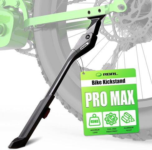 RBRL BIKE KICKSTAND ، 18 ملم تباعد الثقب حامل دراجة قابل للتعديل ، سبيكة الألومنيوم ، حامل للدراجات غير المنقولة ، قابلة للتعديل للدراجة الجبلية 24-29 بوصة ، دراجة الطريق ، الدراجة الإلكترونية in Kuwait