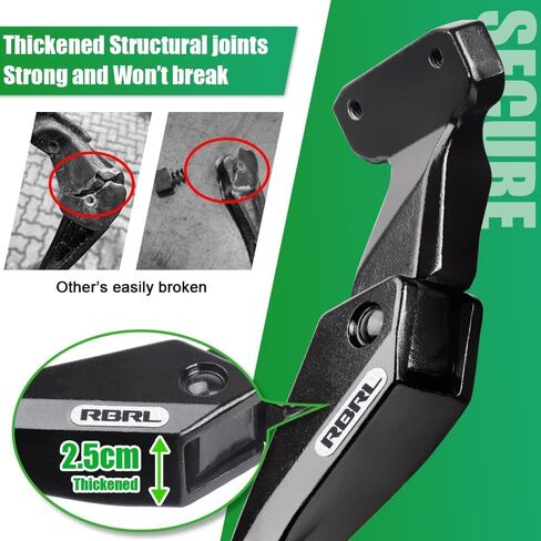 RBRL BIKE KICKSTAND ، 18 ملم تباعد الثقب حامل دراجة قابل للتعديل ، سبيكة الألومنيوم ، حامل للدراجات غير المنقولة ، قابلة للتعديل للدراجة الجبلية 24-29 بوصة ، دراجة الطريق ، الدراجة الإلكترونية in Kuwait