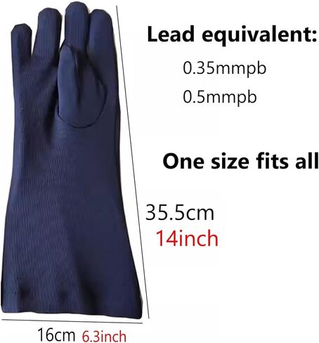 TIST Dental X-ray suits Blue Veterinary X-ray Protective Lead Gloves, X-ray Radiation Protective Lead Gloves Lightweight design(0.5mmpb) in Kuwait