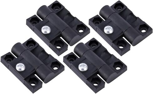 Set of 4 Adjustable Torque Plastic Hinges with Position Control for Home Buffe Replacement, Screw Fastening and Pre Drilled Holes for Durable Installation in Saudi Arabia