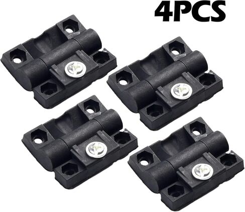 Set of 4 Adjustable Torque Plastic Hinges with Position Control for Home Buffe Replacement, Screw Fastening and Pre Drilled Holes for Durable Installation in Saudi Arabia