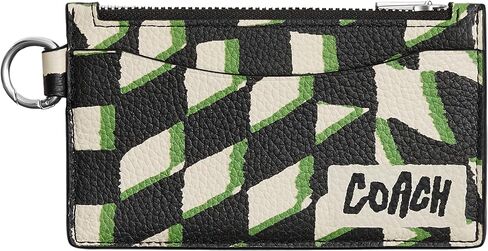 Coach Men's Zip Card CASE Accessory-Travel Wallet, Black in Saudi Arabia