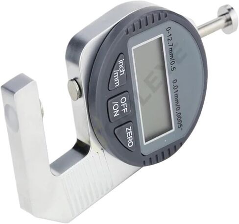Digital Micrometer,Digital Thickness Gauge Measuring Tools Electronic Thickness Meter Measure of Paper Cloth Thin Metal Micrometer 0.01mm (0) in Saudi Arabia