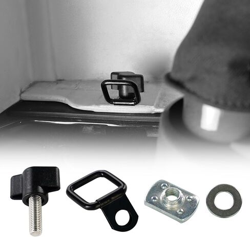 Hooke Road Wrangler Hard Top Quick Removal Fastener Thumb Screw & Nut Kit for 1987-2018 Jeep Wrangler YJ TJ JK - Pack of 8 in Saudi Arabia