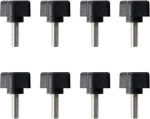 Hooke Road Wrangler Hard Top Quick Removal Fastener Thumb Screw & Nut Kit for 1987-2018 Jeep Wrangler YJ TJ JK - Pack of 8 in Saudi Arabia
