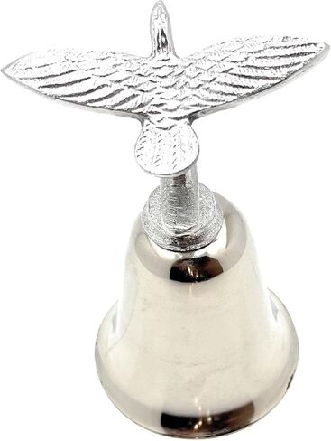 Botanica Las Americas التقليدية Obatala Bell ، المعدن الفضي ، 7 بوصة (عرض غير محدد) ، مقود جبل in Kuwait