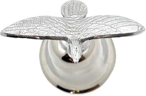 Botanica Las Americas التقليدية Obatala Bell ، المعدن الفضي ، 7 بوصة (عرض غير محدد) ، مقود جبل in Kuwait