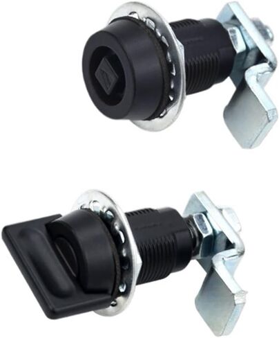 MS816-3S-1-2 قفل قفل فتحة واحدة/سداسي داخلي/مستدير جوفاء/مربع/مقبض قفل 1pcs (أربع زوايا أسود) in Kuwait