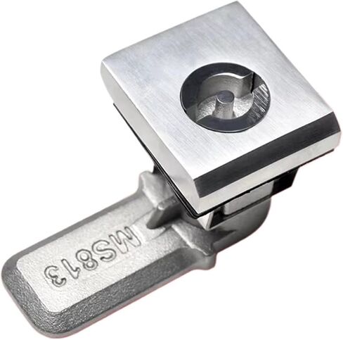 رأس الفولاذ المقاوم للصدأ مربع رأس انعطاف قفل اللسان لأبواب الخزانة 1pcs (316 SUS) in Kuwait