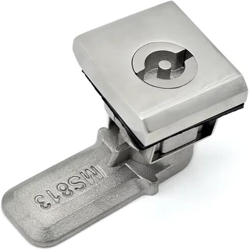 رأس الفولاذ المقاوم للصدأ مربع رأس انعطاف قفل اللسان لأبواب الخزانة 1pcs (316 SUS) in Kuwait