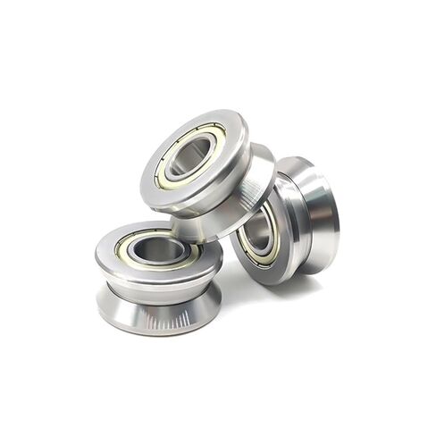 LV202-41ZZ 15x41x20 Mm V Groove Guide Roller Bearing Bearings LV202-41Z ZZ Traces Walking Guide Rail Bearings 2PCS in Saudi Arabia