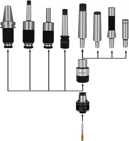 MT1A to MT5A Reducing Morse taper drill bush for mill-turn machines Tapered adapter Reducing drill bush for mill-turn machines (MT4A-B12) in Saudi Arabia
