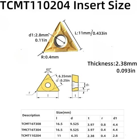 10PCS TCMT16T308(TCMT32.52) Carbide Turning Inserts for CNC Lathe Cutting Tools & STFCR Turning Tool Holder Bar in Saudi Arabia