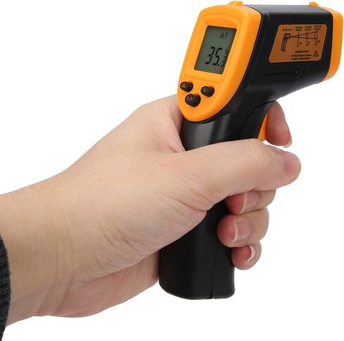 مقياس حرارة درجة الحرارة ، HW600 NONTEMERES LCD الأشعة تحت الحمراء درجة حرارة درجة حرارة درجة حرارة المسلح ، غير حرارة (أصفر) in Saudi Arabia