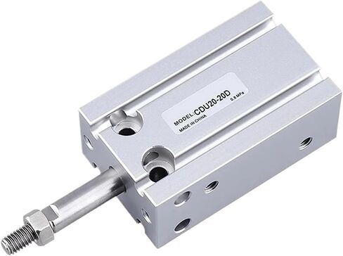 CDU6 10 16 20 25 32-5/10/15/20/25/30/40/50D Double Acting Single Rod CU CDU Air Pneumatic Free Mount Cylinder(CU32 Double Acting,Stroke 10mm) in Saudi Arabia