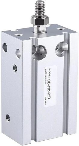 CDU6 10 16 20 25 32-5/10/15/20/25/30/40/50D Double Acting Single Rod CU CDU Air Pneumatic Free Mount Cylinder(CU32 Double Acting,Stroke 10mm) in Saudi Arabia