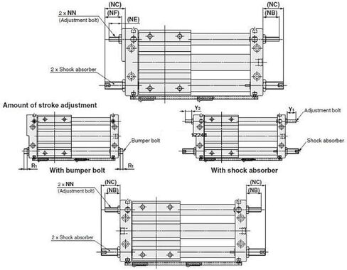 CY1S CY1S32 Storke100-500mm Magnetic Coupling Rodless Cylinder Pneumatic Cylinder CY1S32-100 CY1S32-200 CY1S32-300 CY1S32-400(Storeke 300mm) in Saudi Arabia