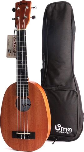 الحفل الأناناس القيثارة 23 بوصة UMA 03CP Mahogany Wood Beginner W/Aquila Strings وحقيبة أزعج in Saudi Arabia