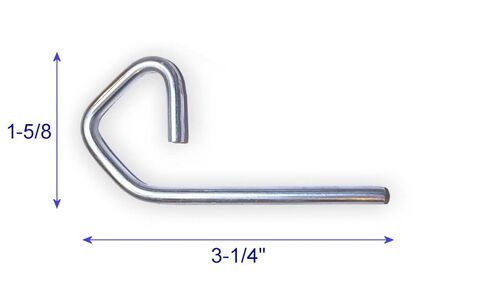 OEM - مقطع دبوس عقبة لشاحنات اليد | جونيور/كبار هاربر شاحنات اليد المركبة القابلة للتحويل | مقطع دبوس القفل البديل ، 3 1/4 "L - HDPLP -187 (QTY1) in Kuwait