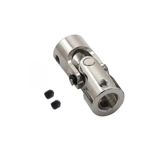 1PC Metal Cardan Joint Silver Motor Connector Universal Multiple Size Joint Coupling Gimbal for RC Car Boat(2.3-2.3) in Kuwait