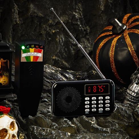 2pcs Ghost Hunting Equipment Kit Include 1 Pcs LED EMF Meter Magnetic Field Ghost Hunting and 1 Pcs Ghost Radio Ghost Hunting Device for Electromagnetic Paranormal Investigations in Kuwait