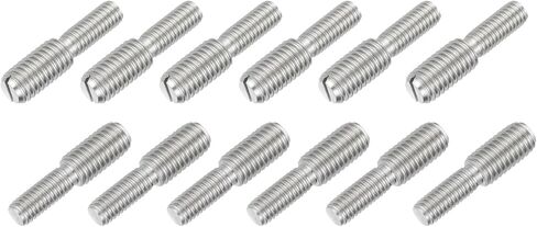M6x10mm to M10x10mm Double End Threaded Stud Screw Reducing Bolt,304 Stainless Steel Thread Reducer Adapter for Furniture Fastener Welding, Hardware Connectors 12 Pack in Saudi Arabia