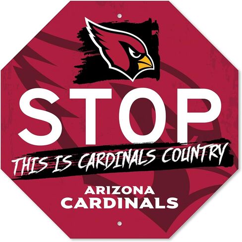FANMATS 48313 NFL - Tampa Bay Buccaneers Metal Stop Sign | Pewter | 18"x18" | Pirate Flag Primary Logo with This is Buccaneers Country Wordmark in Kuwait