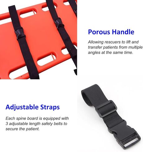 Emergency Spine Board Stretcher - Waterproof Patient Transfer Backboard, Lifesaving Rescue Stretcher for Medical Use & Swimming Pool Safety (Green) in Saudi Arabia