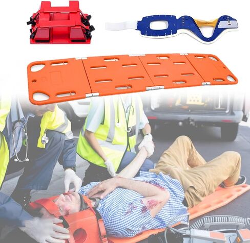 Waterproof Rescue Stretcher - Collapsible Backboard for Emergency First Aid, Heavy Duty Spine Board for Immobilization & Spinal Precautions in Rescue Operations in Saudi Arabia