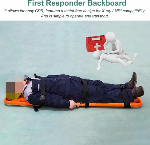 Aquatics Swimming Pool Rescue Board, Waterproof Spine Immobilizer Stretcher for First Aid, Life-Saving Backboard, Compact Design for Emergency Water Rescue in Saudi Arabia