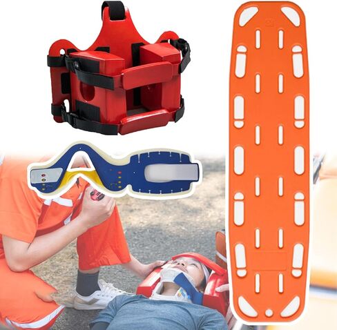 Water Rescue Ambulance Stretcher, Tactical Portable Spine Board for Patient Transfer & Immobilization, EMS Training Backboard - Complete Set for Emergency Response in Saudi Arabia