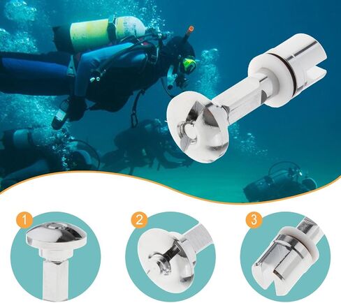 Yiju Scuba Diving Cylinder Valve Diving Tank Valve High Performance Sturdy Scuba Tank Accessories Easy to Install for Snorkeling in Saudi Arabia