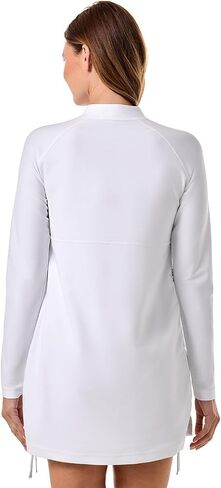 Coolibar UPF 50+ Women's Lawai Ruche Swim Shirt - Sun Protective in Saudi Arabia