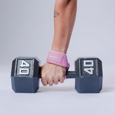 أشرطة رفع UPPPER لرفع الأثقال - 22 "أحزمة معصم القطن مع حشوة النيوبرين من أجل deadlifts ، السحب ، التدريبات الصالة الرياضية - للرجال والنساء | معدات اللياقة البدنية المتميزة in Kuwait
