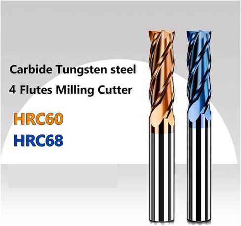 HRC60 68 4 قاطع طحن الناي طحن الرصيف الصلب Carbide End Mill لأدوات Mill Mill Mill CNC 1 3 6 8 12 20 مم بتات (6x30x100 ، HRC68) in Saudi Arabia