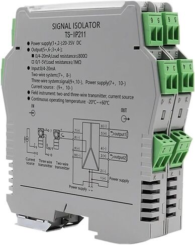TS-IP توزيع إشارة توزيع الإشارة الموزع 4-20MA عزل الإشارة التناظرية (2in 2OUT ، إدخال 4-20MA Output_4-20MA) in Kuwait