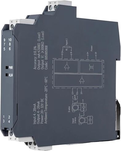 1 في 2 OUT DC SIGNATOR 1 في 2 Out Transmitter Voltage Voltage عزل 4-20MA 0-5V 0-10V (1 في 2 OUT ، الإدخال 1-5V_DC24V SUVENT_OUTPUT 4-20MA) in Saudi Arabia