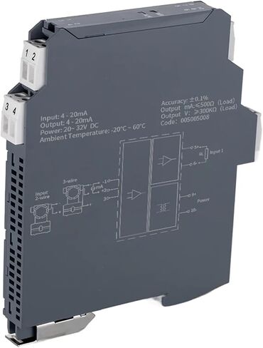 1 في 2 OUT DC SIGNATOR 1 في 2 Out Transmitter Voltage Voltage عزل 4-20MA 0-5V 0-10V (1 في 2 OUT ، الإدخال 1-5V_DC24V SUVENT_OUTPUT 4-20MA) in Kuwait