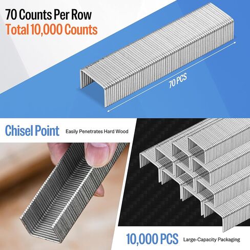 Meite 16 Gauge Wide Crown Staples ، 1 1/2 بوصة 16 GA طول الأسلاك الثقيلة ذات الطابع الدباني للبناء المجلفن من أجل MEITE PW2638-L CROWN PUNS (10،000 pcs) (1 inch-26.4 mm) in Saudi Arabia