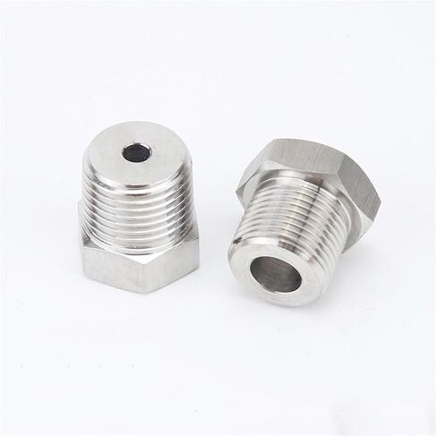 1pc 1/2 "bsp male to m12x1.25 أنثى 304 من الفولاذ المقاوم للصدأ مخفض الأنابيب تركيب أنبوب جلبة in Kuwait