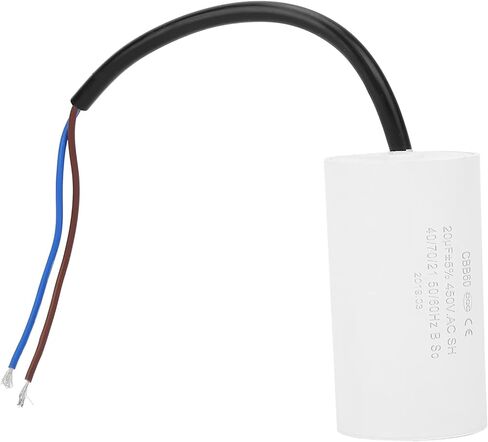 CBB60 Motor Starting Capacitor 450V 20uF Microfarad Capacitor with Wire Lead High Performance Small Size Easy Installation for Motor Equipment in Saudi Arabia